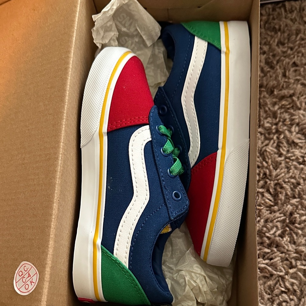 Vans Kids Sneakers - Blue, Red, Green, Yellow